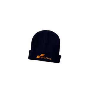 Signal Black Acrylic Beanie One Size Fits All